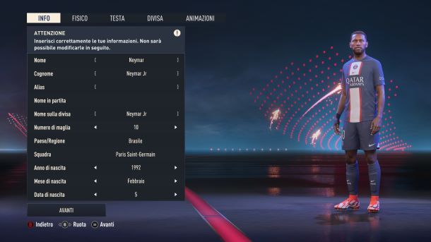 Come creare Neymar su FIFA intro