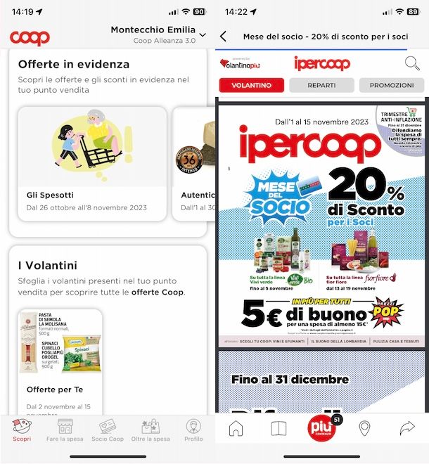 App Coop offerte