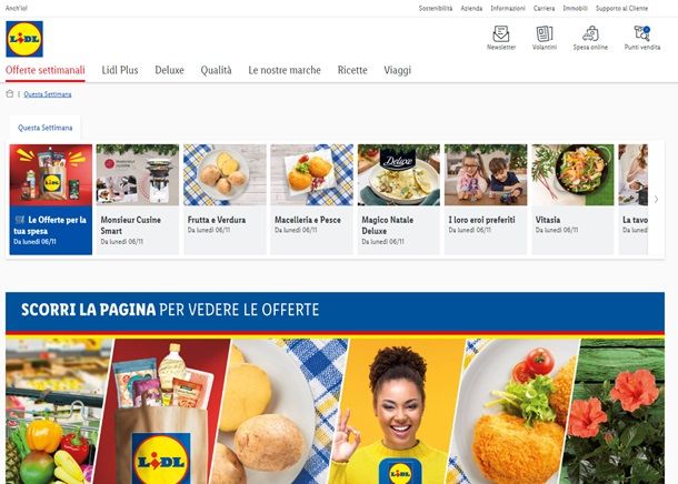 Lidl discount sito Web