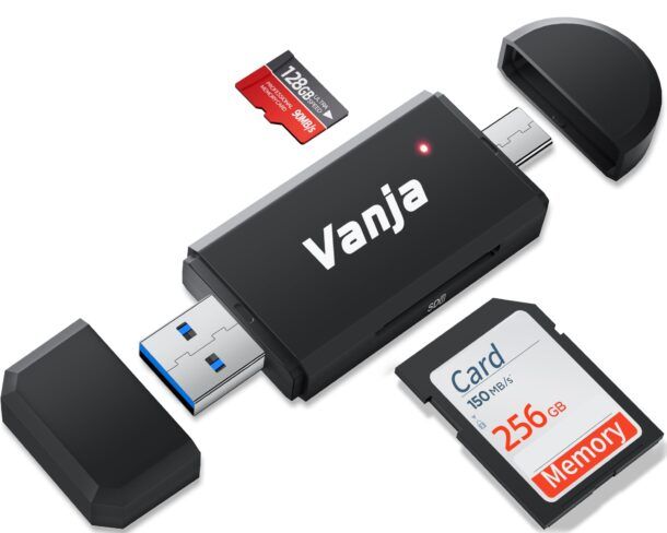 Chiavetta USB 2.0 Lettore Micro SD – Adattatore Nero, Plug&Play, Nessun Alimentatore, Portatile - 3