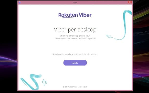 Installare Viber su PC Windows