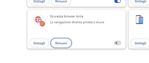 avira estensione