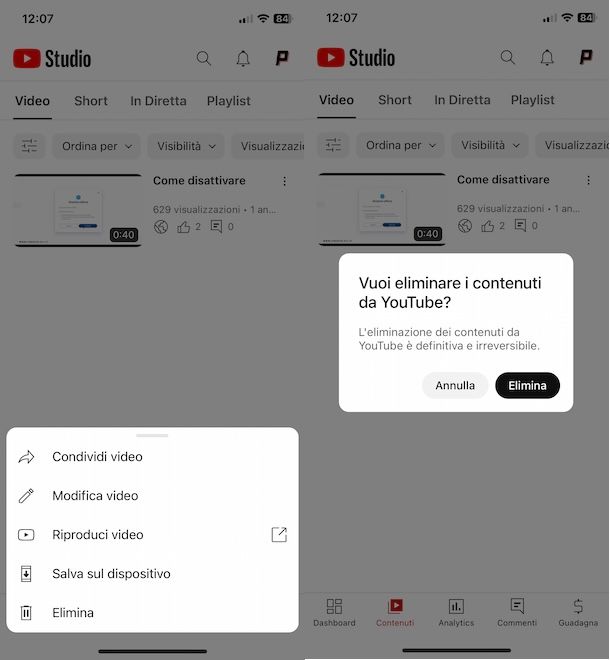 App YouTube Studio