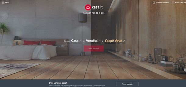 Il sito Internet di Casa.it