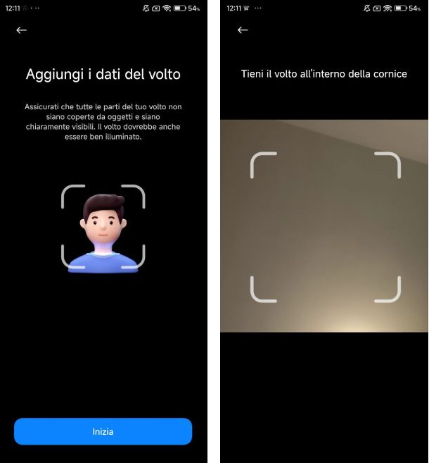 Sblocco con il volto