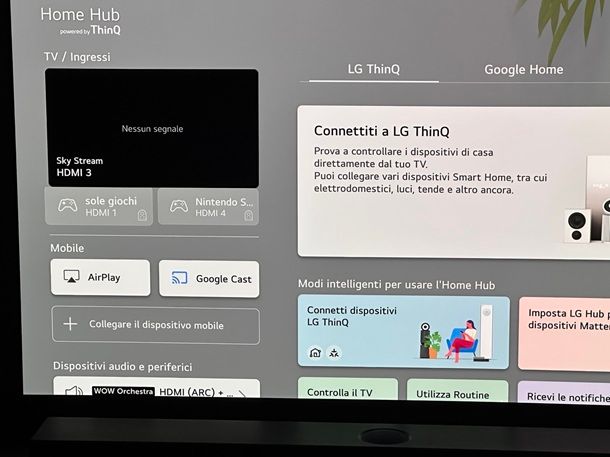 Come trasmettere schermo Android su TV LG