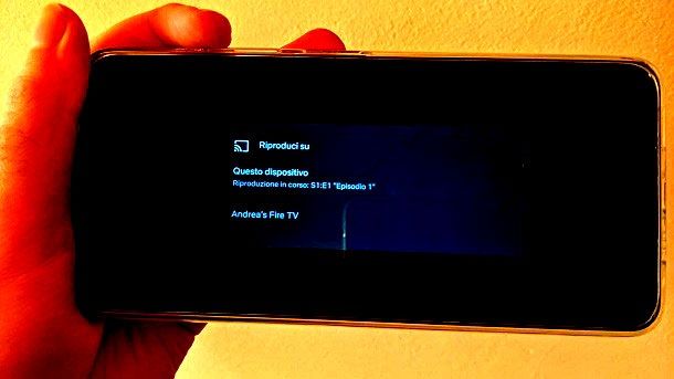 Come trasmettere schermo Android su Fire TV