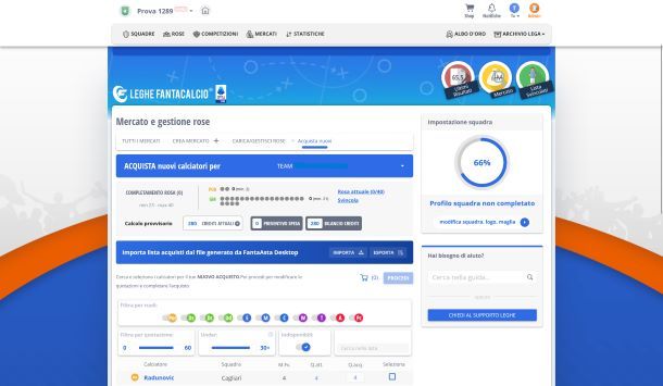 Come giocare fantacalcio info