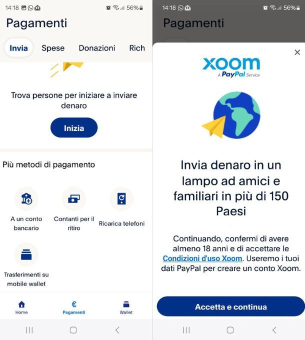 paypal xoom