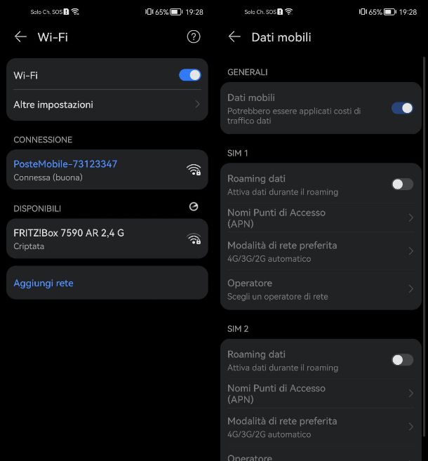 Connessione a Internet