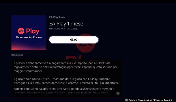 PS Store EA Play