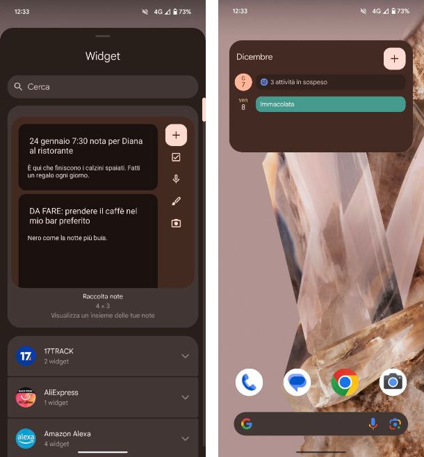 Come organizzare il telefono con widget