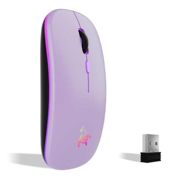Mouse Verticale Wireless Ricaricabile Display OLED Programmabile  direttamente 2.4 Ghz Bluetooth integrato, Design Ergonomico, 8  Programmabili