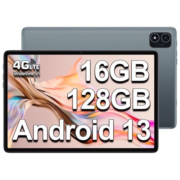 Tablet Android 11 da 10.4 pollici, schermo IPS 2K, ROM da 128GB