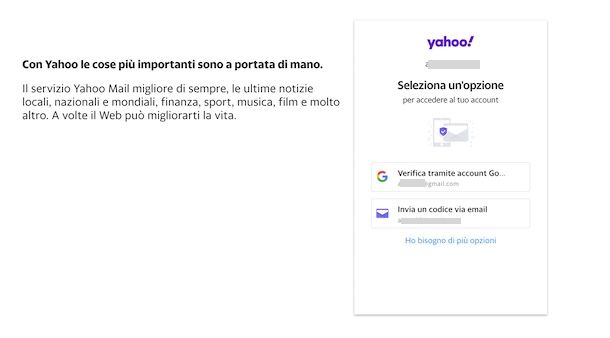 Recuperare account Yahoo senza telefono