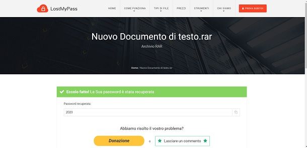 Come aprire file RAR con password dimenticata