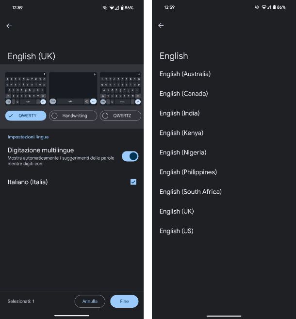 Come cambiare la tastiera su Android
