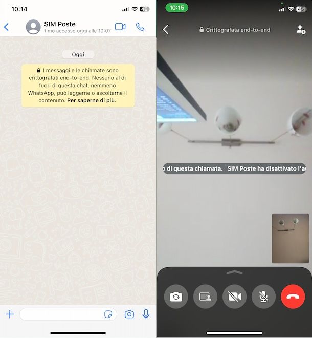 Videochiamare su WhatsApp con iPhone