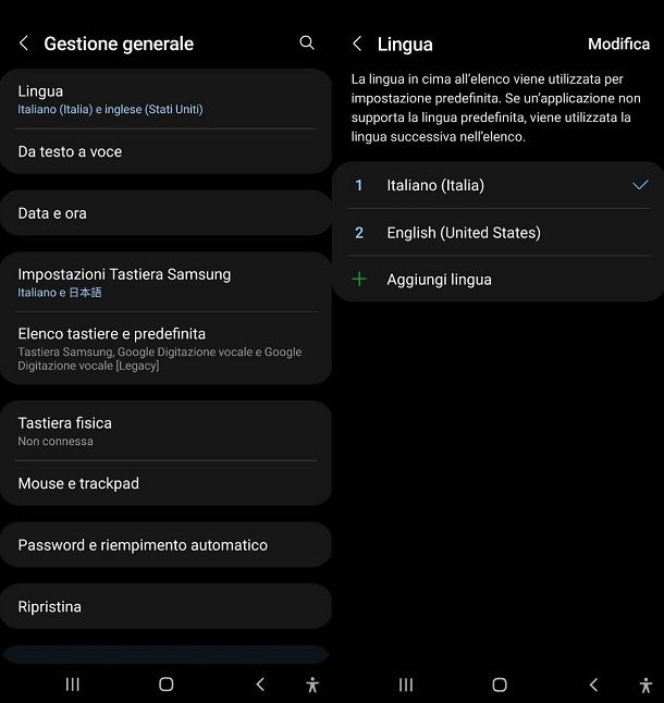 Come cambiare lingua sul telefono