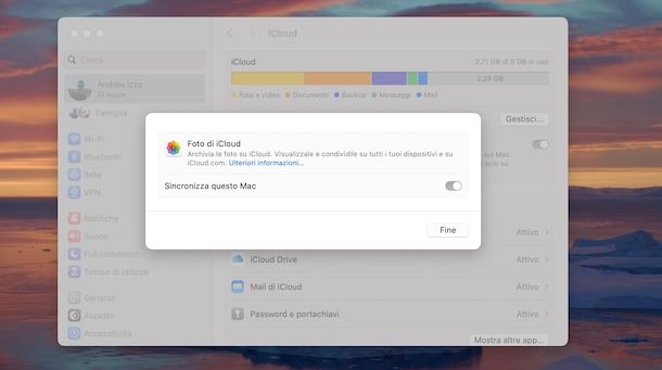 Attivare iCloud Foto su Mac