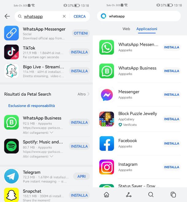 Come installare WhatsApp sul cellulare Huawei