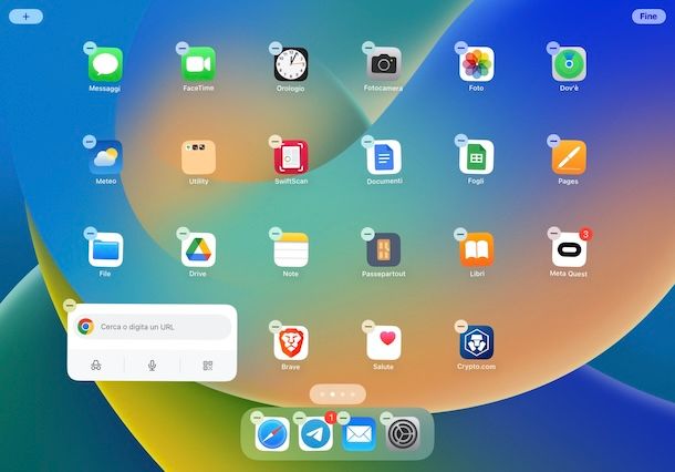 Disinstallare app iPad