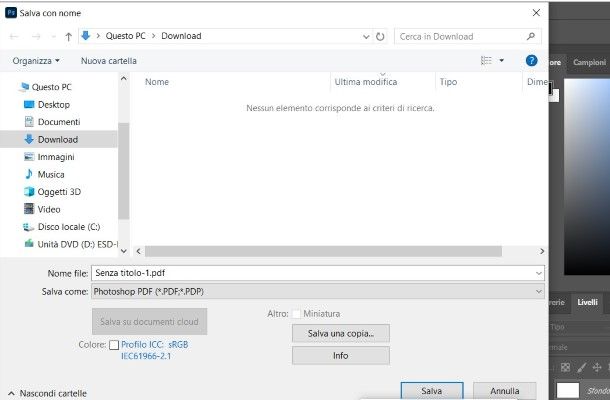 photoshop salvare pdf