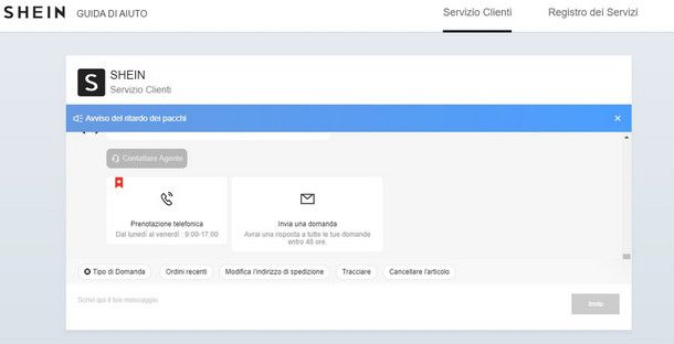 Supporto telefonico SHEIN