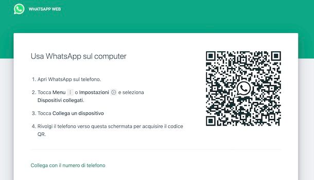 Codice QR WhatsApp