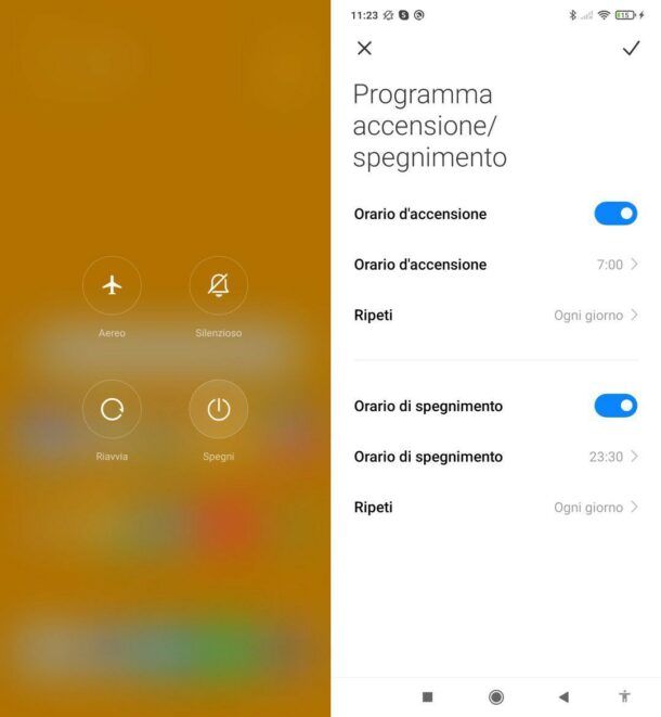 Come spegnere Xiaomi con procedura standard