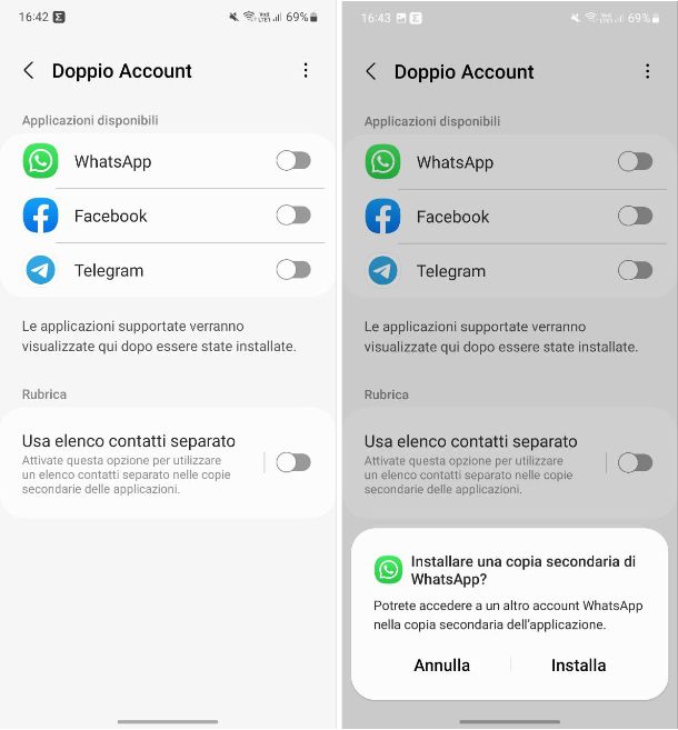 Come installare 2 WhatsApp su Android