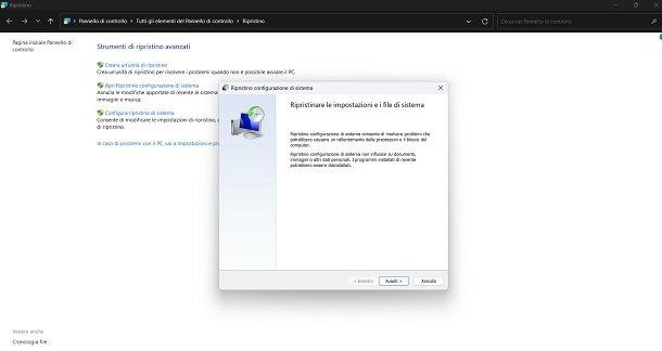 Ripristinare Windows 11