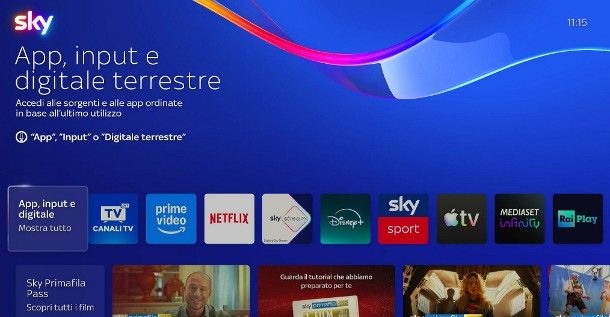 Come scaricare app su Sky Glass