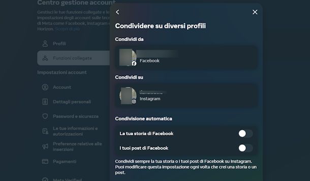 Come togliere la sincronizzazione da Facebook a Instagram