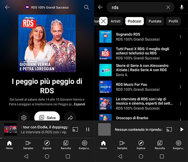 Come riascoltare RDS su smartphone e tablet