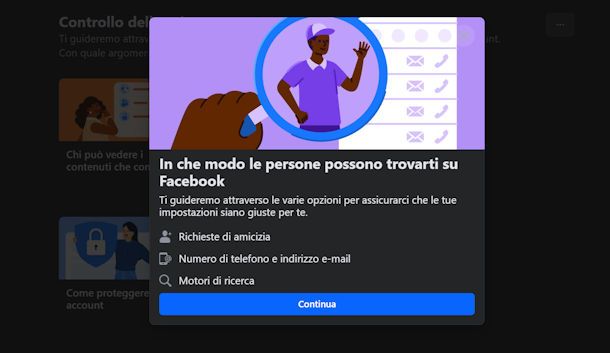 Evitare di apparire nelle ricerche di Facebook