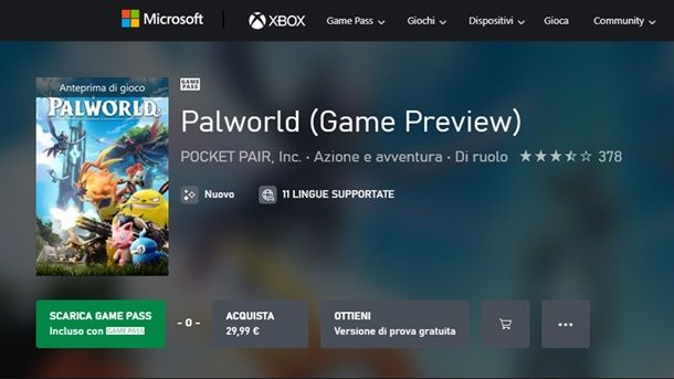 Come scaricare Palworld gratis