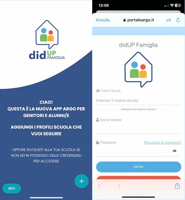 App didUP Famiglia