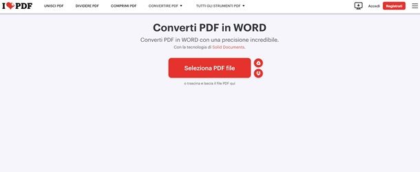 ilovepdf in word