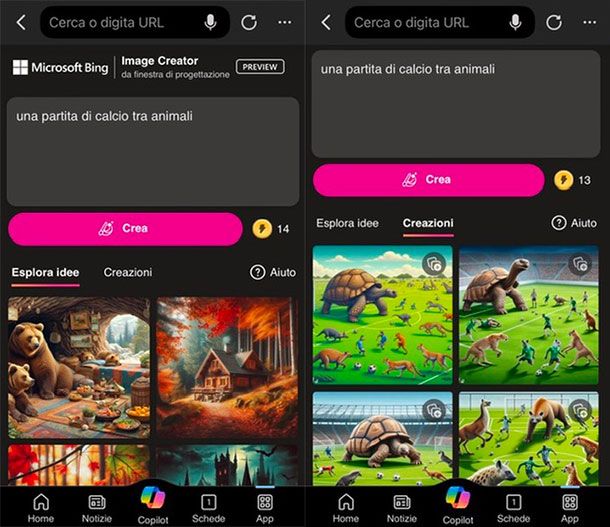 Come utilizzare Bing Image Creator da smartphone e tablet