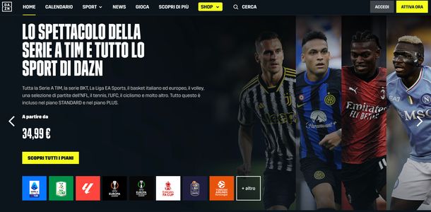 DAZN HOME PAGE