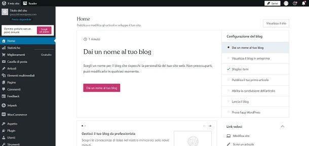 wordpress home