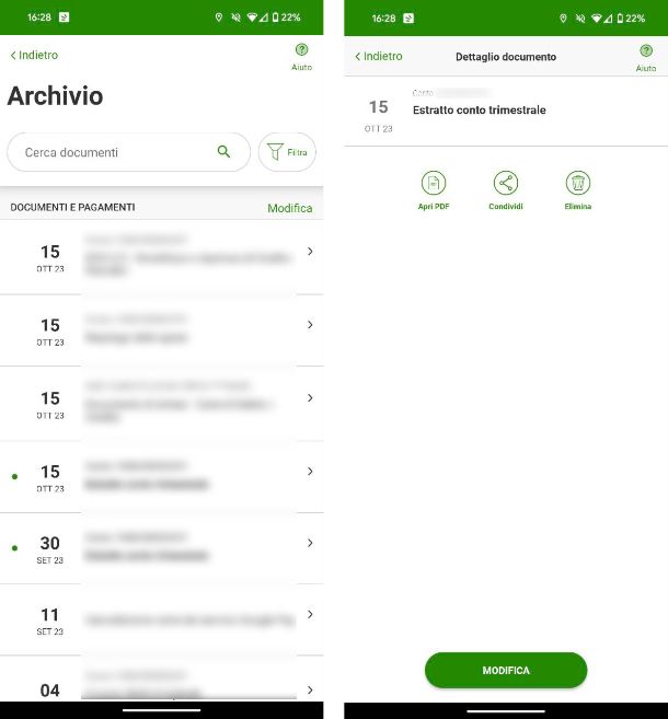 Come abilitare il salvataggio dei file in app Intesa Sanpaolo