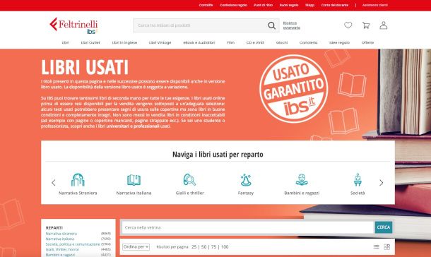 libri usati su sito IBS