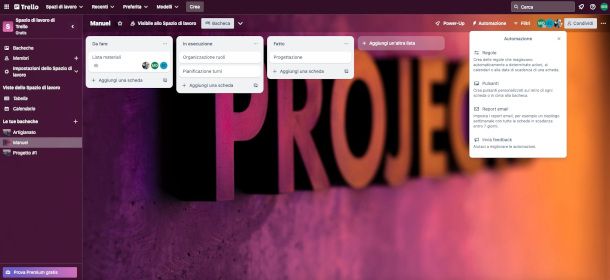 Bacheca Trello da pc