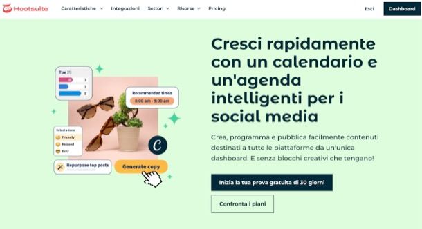 Programmare storie Instagram con HootSuite