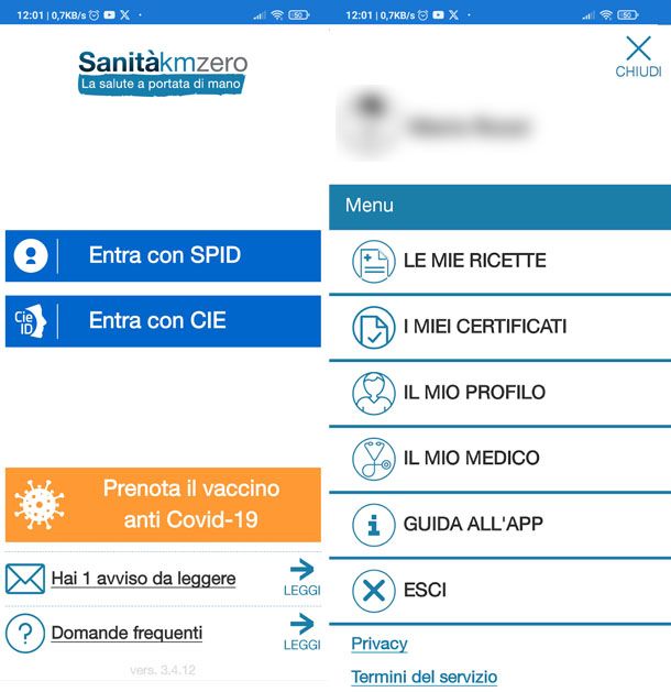 App per medico di base Veneto