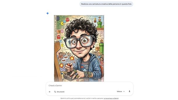 Come fare caricature con Gemini