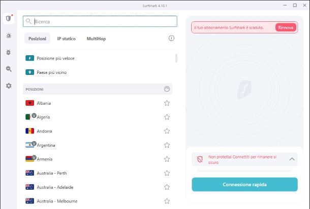 Altre VPN per navigare anonimi su Internet