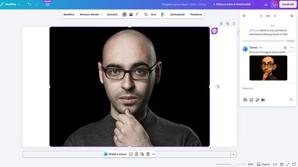 Come fare caricature con Canva